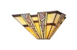 Mission Arts & Crafts Tiffany Style Stained Glass Wall Sconce Light Lamp