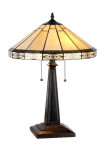 New Mission Arts & Crafts Tiffany Style Cut Glass 23″ Table Desk Lamp