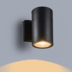 New Wall Sconce 8″ Height Transitional LED Textured Black Outdoor or Indoor