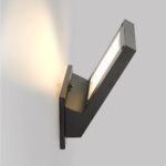 New Wall Sconce 9″ Height Transitional LED Textured Black Outdoor Indoor