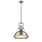 18″ Industrial Retro Design Hanging Ceiling Pendant Antque Brass Finish