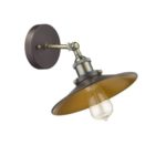 9″ Adjustable Industrial Retro Edison Bulb Antique Bronze Finish Wall Sconce