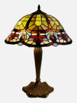 New Victorian Tiffany Style Stained Cut Glass Table Desk Lamp