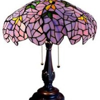 New Colorful Stained Cut Glass Wisteria Grape Design Table Lamp